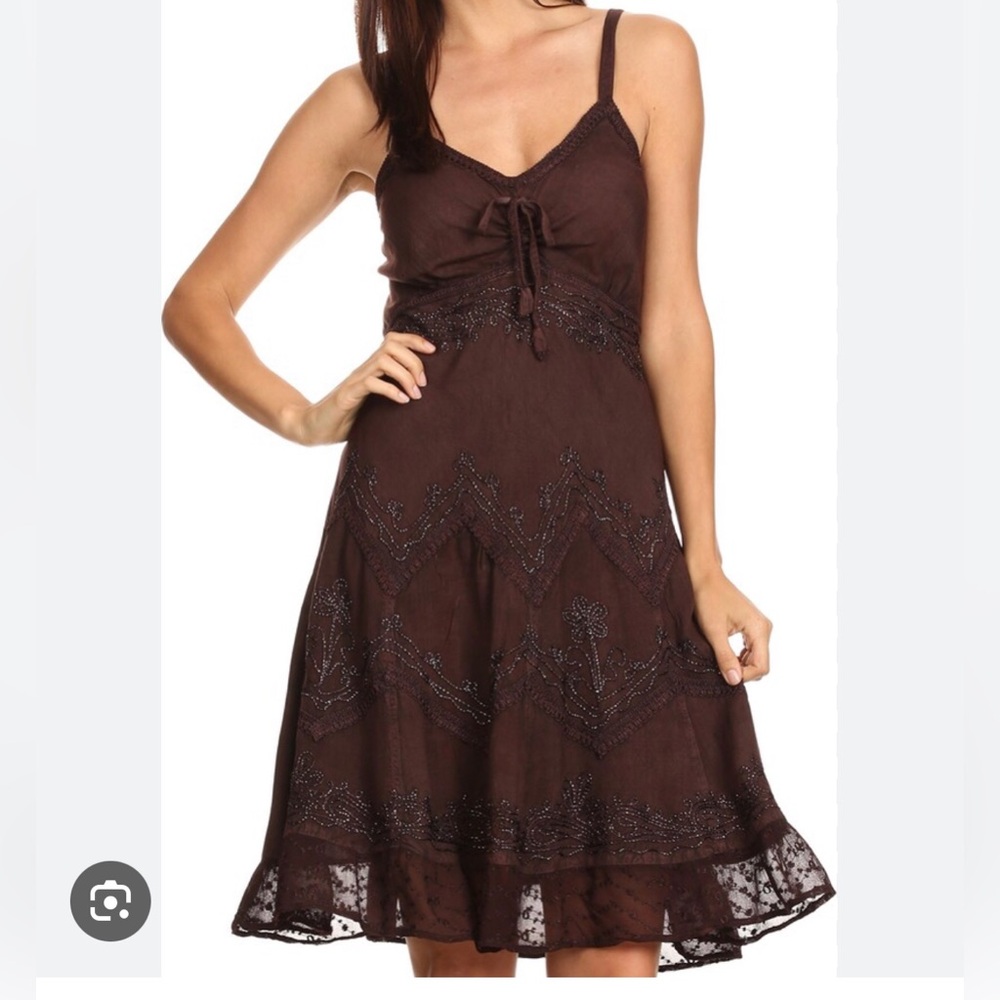 Sakkas embroidered cotton dress you get 2 dresses